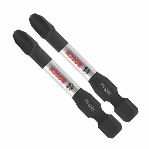 Top Rated Bosch ITDPH3202 2 pc. Driven 2 In. Impact Phillips 3 Power Bits (2 Pack)