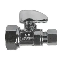 Midland Metal 746546MH Straight Supply Stop, 1/2-in FPT x 3/8-in Compression, Brass Body, Chrome-Plated Don't Miss Out