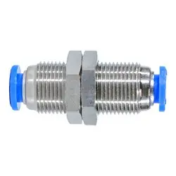 While Supplies Last Midland Metal 20737C Push-to-Connect Bulkhead Union, 12 mm Push-to-Connect x 12 mm Push-to-Connect, Composite