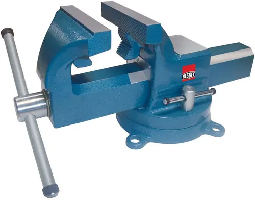 Bessey BV-DF8SB Vise, 8 In., drop forged, pipe jaws, swivel base and anvil included, 1 Pack Grab Now