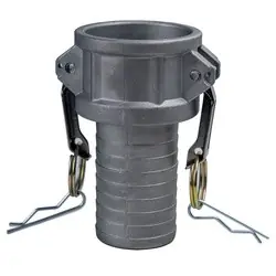 Midland Metal E-CGC-125-A1 Economy Series Type C Cam and Groove Coupler, 1-1/4-in Female Coupler x 1-1/4-in Hose Shank, Aluminum Flash Sale