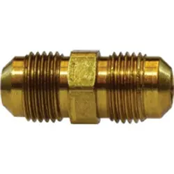 Must Have Midland Metal 04097-04 Extra Heavy Union, 1/4 in SAE 45 deg Flared x 1/4 in SAE 45 deg Flared, Brass