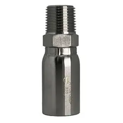 STAINLESS ADAPTERS HY Series SSHY-10-08MP Straight Rigid Adapter, 5/8-in Hose x 1/2-in Male NPT, 316 Stainless Steel Hassle-Free Returns