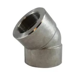 Midland Metal 103183 45 deg Elbow, 1/2 in FPT x 1/2 in FPT, Stainless Steel, 3000 lb Price Cut