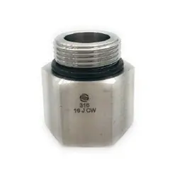 STAINLESS ADAPTERS SS6405-20-20 Adapter, 1-1/4-in Male O-Ring Boss x 1-1/4-in Female NPTF, Stainless Steel Affordable