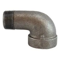 Hassle-Free Returns Midland Metal 68166 90 deg Street Elbow, 1-1/4 in MPT x 1-1/4 in FPT, Iron, Galvanized, XH Schedule, 300 lb
