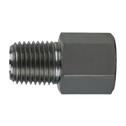 Affordable Midland Metal 7033-04-02 Straight Adapter, 1/4-in Male NPTF x 1/8-in Female BSPP, Steel