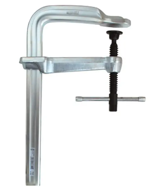 Premium Bessey STB-12 Clamp, welding, F-style, crimped on swivel pad, 12 In. x 7 In., 4880 lb, 1 Pack
