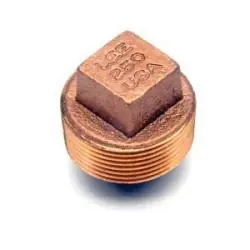Midland Metal 44671LFUSA Solid Square Head Plug, 1/4-in Male NPT, Lead-Free Bronze Special Discount