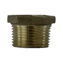Midland Metal 44532LFUSA Hex Bushing, 2-1/2-in Male NPT, 1-in Female NPT, Lead-Free Bronze Instant Buy