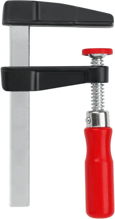 Bessey LM2.006 Clamp, woodworking, F-style, zinc jaws, swivel pads, 2 In. x 6 In., 330 lb, 10 Pack Top Rated