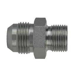 Top Pick Midland Metal 7002-06-06 Connector, 3/8-in Male JIC x 3/8-in Male BSPP, Steel
