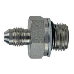 New Release Midland Metal 7001-06-12 Straight Adapter, 3/8-in Male JIC x M12 Male Metric ORR, Steel