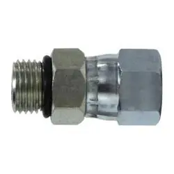 Midland Metal 6402O1616 Swivel Adapter, 1-in Male O-Ring Boss x 1-in Female JIC Swivel, Steel Free Returns