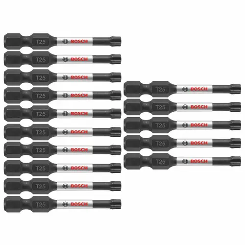 Brand New Bosch ITT25215 15 pc. Impact Tough 2 In. Torx 25 Power Bits (15 Pack)