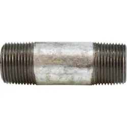 Midland Metal 58102 Pipe Nipple, 1 in MPT x 1 in MPT, 2-1/2 in L, Steel, Galvanized, SCH 80 Schedule Fresh Stock
