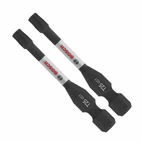 Bosch ITDT25202 2 pc. Driven 2 In. Impact Torx 25 Power Bits (2 Pack) Exclusive Offer