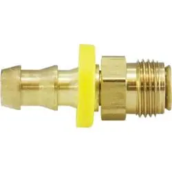 Midland Metal 30278 Swivel Connector, 5/16-in Push-On Hose Barbed x 1/4-in Male Inverted Flared, Brass Exclusive Offer