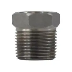 Midland Metal 105523 Hex Bushing, 1-1/2 in MPT x 1 in FPT, Stainless Steel, 3000 lb Free Returns