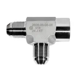 STAINLESS ADAPTERS SS2606-08-08-08 Female Run Tee, 1/2-in Male JIC x 1/2-in Female NPTF x 1/2-in Male JIC, Stainless Steel Factory Price
