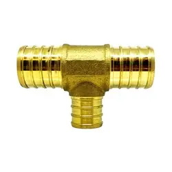 Best Seller Midland Metal 35052 Reducing Tee, 1-in PEX x 1-in PEX x 1/2-in PEX, Lead-Free Brass