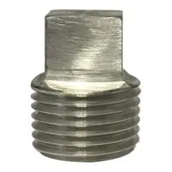 Midland Metal 62671B1 Barstock Square Head Plug, 1/4 in MPT, Stainless Steel Hot Deal