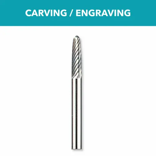 Fast Shipping Dremel 9910 1/8 In. Tungsten Carbide Carving Bit
