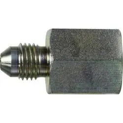 Luxury Midland Metal 24052024 Straight Adapter, 1-1/4-in Male JIC x 1-1/2-in Female NPTF, Steel