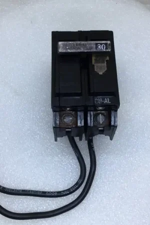 Cheap GE TQL21W30 30 Amp 2 Pole 120/240V Breaker w/ Switched Neutral - Cosmetic Flaw