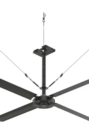 Instant Buy HUNTER INDUSTRIAL 72022 4‘ Blade Size, Ceiling Mount Air Circulator, — CFM, 5/8 Horsepower