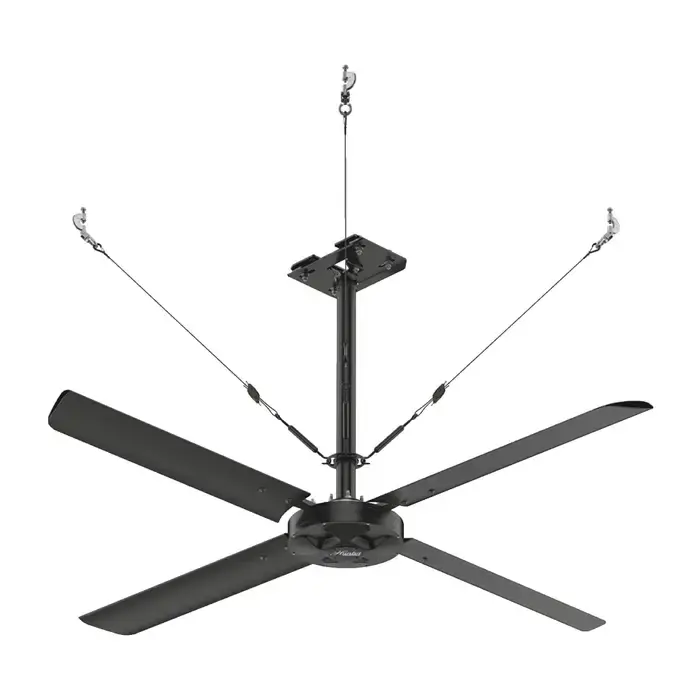 Instant Buy HUNTER INDUSTRIAL 72022 4‘ Blade Size, Ceiling Mount Air Circulator, — CFM, 5/8 Horsepower