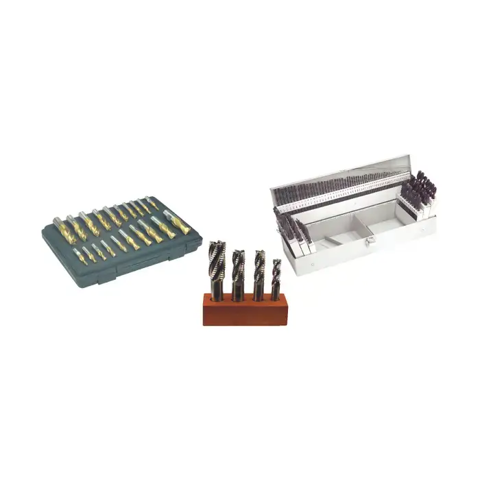 TTC 99-998-014 Machine Vise, Clamping Kit, R8 Integrated Drill Chuck, R8 Collet Set, R8 End Mill Holder Set, Parallel Set, Boring Head with R8 Shank, H/V Rotary Table, 20pc End Mill Set, 4pc Roughing End Mill Set, 115pc Jobber Drill Set Milling & Drilling Best Choice