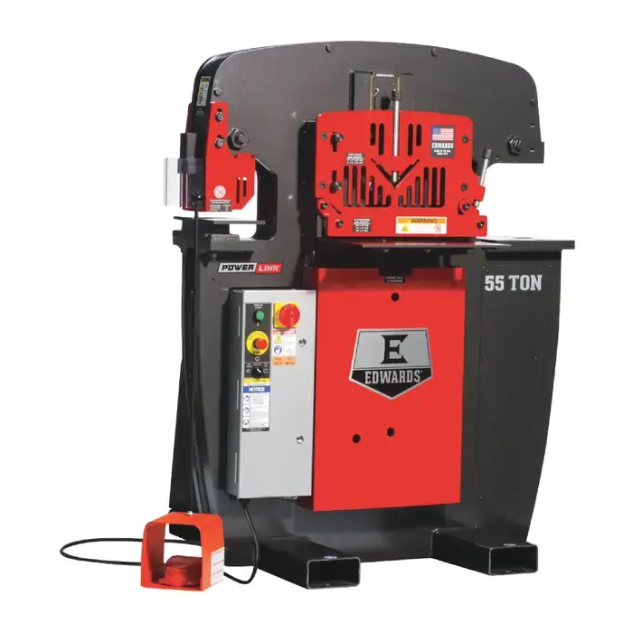 Bargain EDWARDS IW55-3P575-AC500 55 Ton Punching Pressure Stationary Ironworker