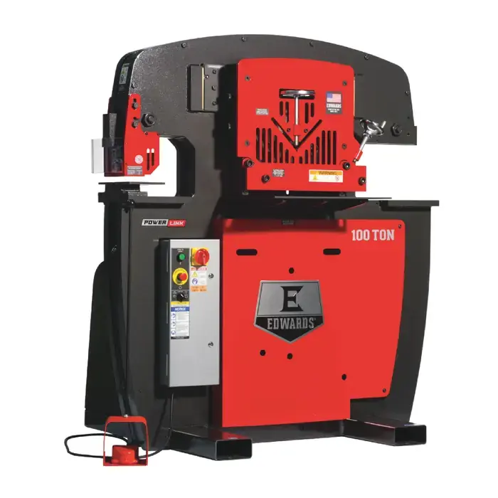 Exclusive Offer EDWARDS IW100-3P230-AC600 100 Ton Punching Pressure Stationary Ironworker