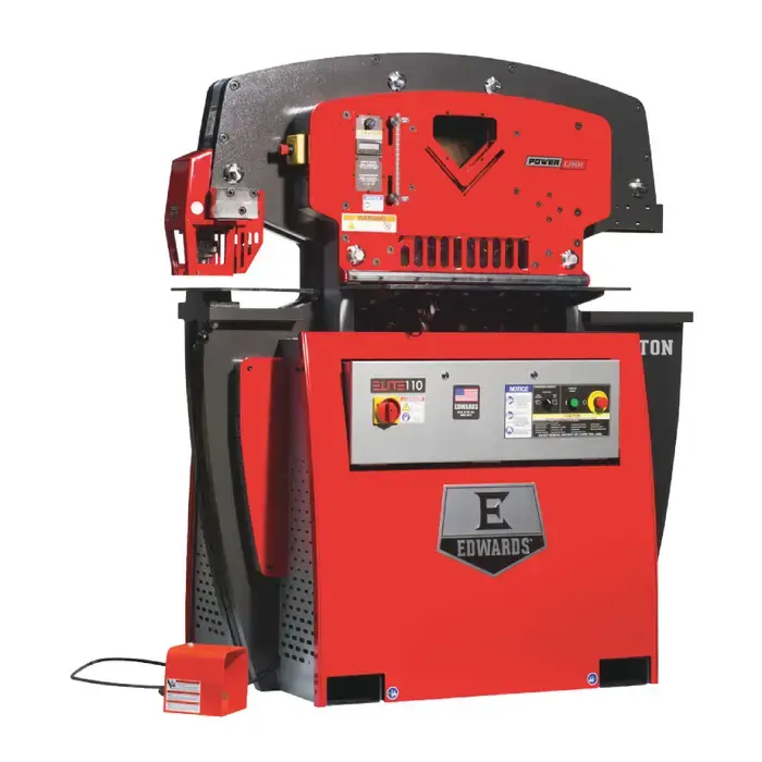Premium EDWARDS ELT110-3P460 110 Ton Punching Pressure Stationary Ironworker