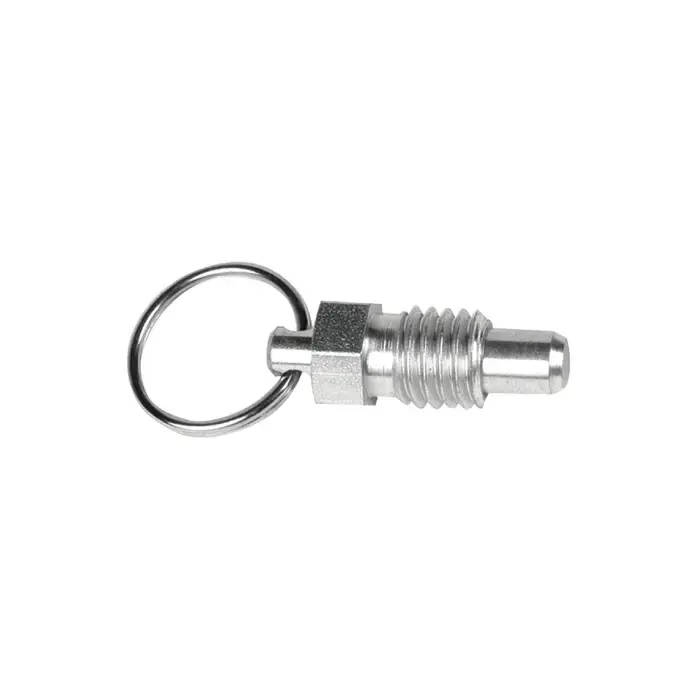 Buy Online TE-CO 54451 1/4"-20 Thread Size, 0.31" Thread Length, 0.160" Plunger Dia., Pull Ring Steel Hand Retractable Spring Plunger