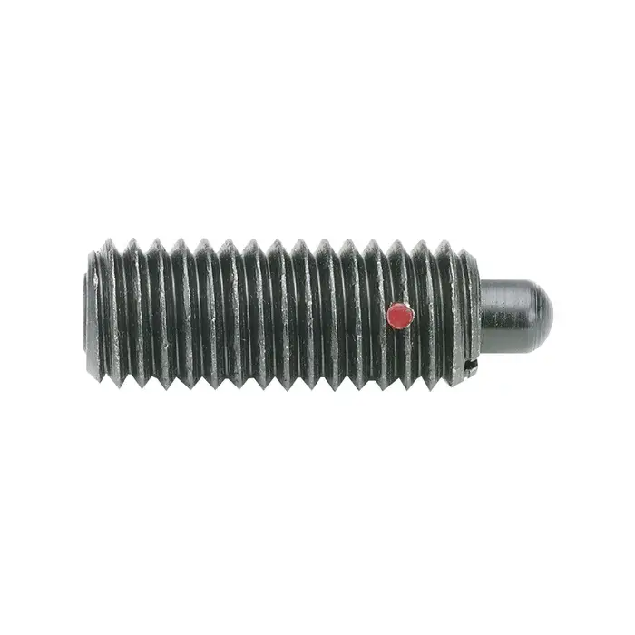 Premium TE-CO 52007 1/4"-20 Thread Size, 3/4" Thread Length, 1/8" Projection, Steel Body, Steel Nose Threaded Spring Plunger