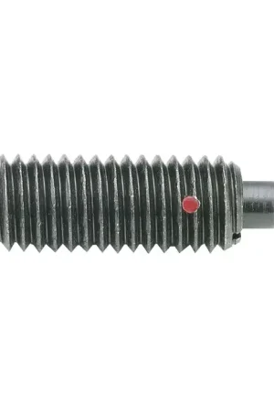 Fan Favorite TE-CO 52009 3/8"-16 Thread Size, 1-1/8" Thread Length, 0.187" Projection, Steel Body, Steel Nose Threaded Spring Plunger