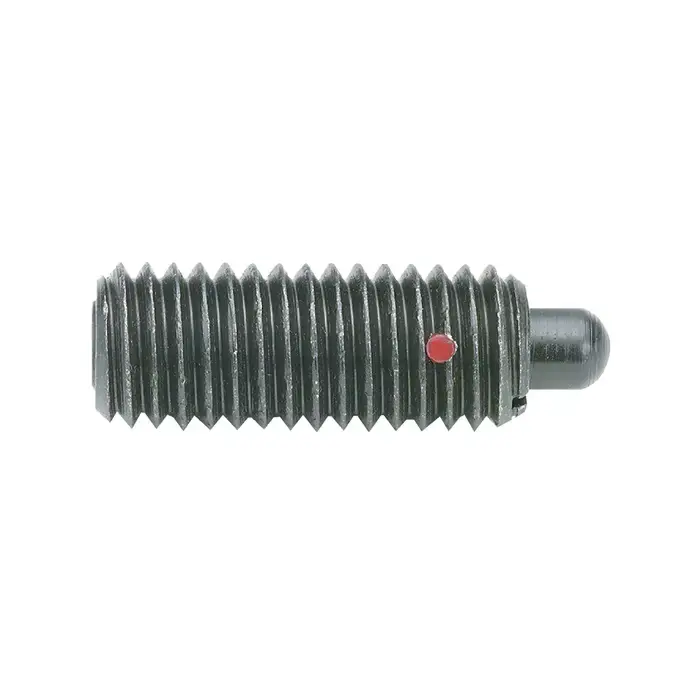 Certified TE-CO 63707 M10x1.50 Thread Size, 22mm Thread Length, 3mm Projection, Stainless Steel Body, Steel Nose Threaded Spring Plunger