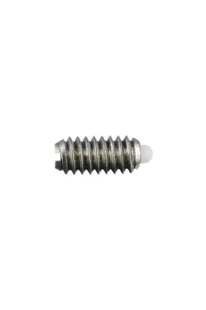 VLIER NMHM10 M10x1.5 Thread Size, 15.90mm Thread Length, 2.80mm Projection, Steel Body, Delrin Nose Threaded Spring Plunger Crafted