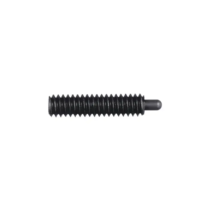 Genuine VLIER S58 3/8"-16 Thread Size, 1-1/8" Thread Length, 0.1875" Projection, Steel Body, Steel Nose Threaded Spring Plunger