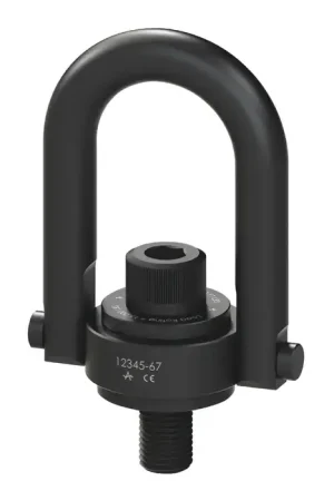 Low Price AMERICAN DRILL 23501 50,000 Ibs. Rated Capacity, 2-1/2"-8 Thread Size, 10-1/2" Ring Opening Hoist Rings, Hooks, Lifting Accessory