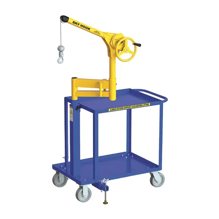 SKY HOOK A9770 1/8 Ton Load Capacity, 100" Maximum Lift Distance, 1.5" Per Handwheel Revolution Lift Speed Hoist Trusted Brand