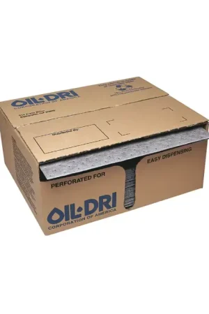 Same Day Shipping OIL-DRI Universal Meltblown Polypropylene Material, 15" Length, 19" Width All Purpose Sorbent