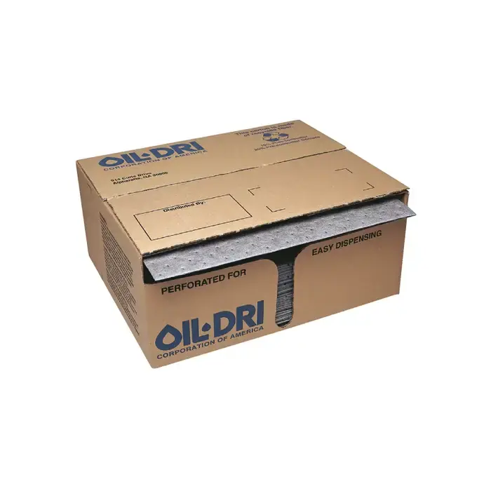 Same Day Shipping OIL-DRI Universal Meltblown Polypropylene Material, 15" Length, 19" Width All Purpose Sorbent