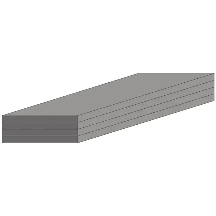 Crafted TTC 73-017-759 1" Thickness, 18" Length, 18" Width Flat Aluminum Stock