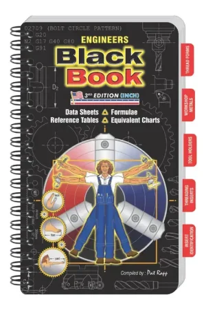 Price Cut BLACK BOOK ENG BLK BOOK Engineers Black Book Title, Pat Rapp Author, 1st Edition Edition of Publication Engineering Formulas Book