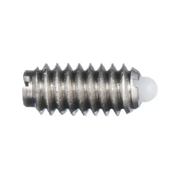 VLIER SSMD54 1/4"-20 Thread Size, 0.531" Thread Length, 0.078" Projection, Stainless Steel Body, Delrin Nose Threaded Spring Plunger Price Drop