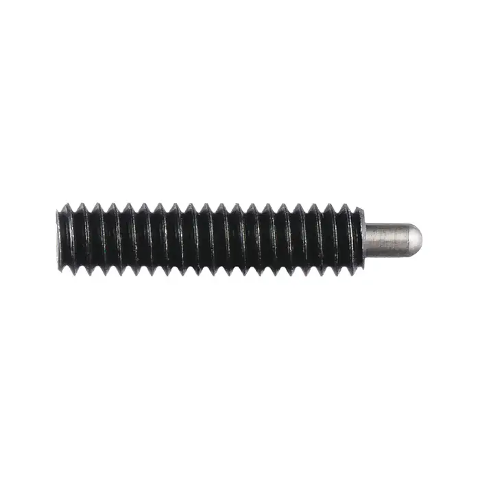 VLIER CS61N 1/2"-13 Thread Size, 1-1/4" Thread Length, 1/4" Projection, Steel Body, Stainless Steel Nose Threaded Spring Plunger Time-Limited