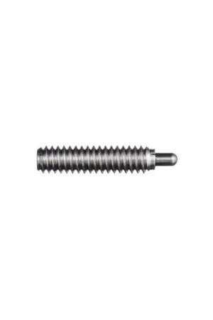 VLIER SSS59N 3/8"-16 Thread Size, 1-1/8" Thread Length, 0.1875" Projection, Stainless Steel Body, Stainless Steel Nose Threaded Spring Plunger Mega Sale